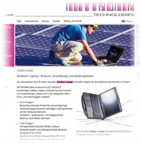 Laptops für Extrembedingungen von mittronik